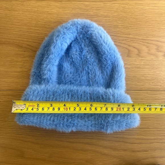 Melrose & Market Cozy Blue Fuzzy Stretchy Ultra Soft Beanie - Picture 3 of 4